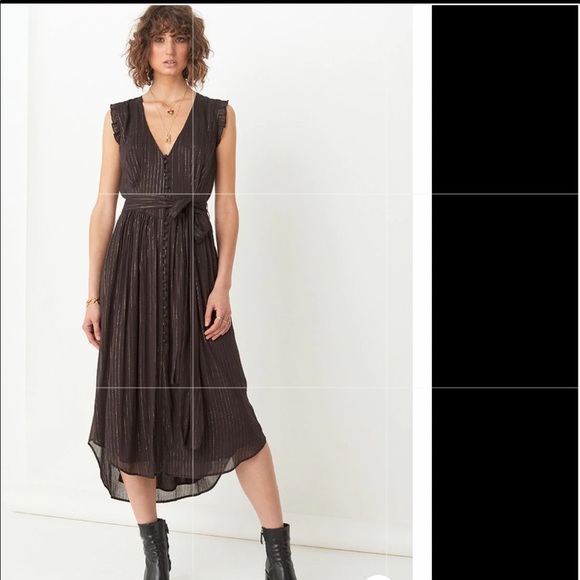 Spell Dresses & Skirts - NWT Spell Designs Mystic Midi Maxi Black button front Dress size large